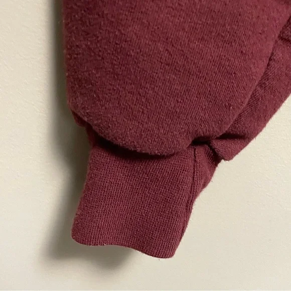 Champion Burgundy Panorama Mountain Resort Varsity Crewneck Sweatshirt Men M - Picture 5 of 12